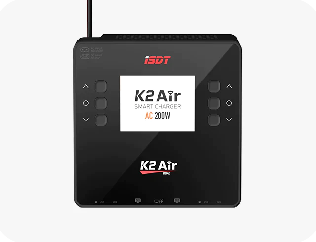 ISDT K2 Air AC 200W DC 1000W 20A Dual Channel Balance Lipo Charger