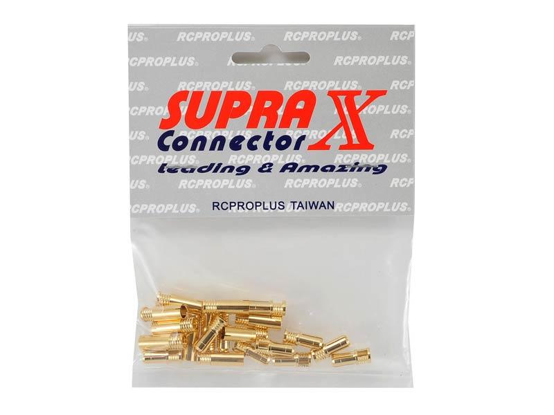 WST 6.0mm Gold Bullet Connectors - 10 Pairs For RC Batteries, ESC & Motors