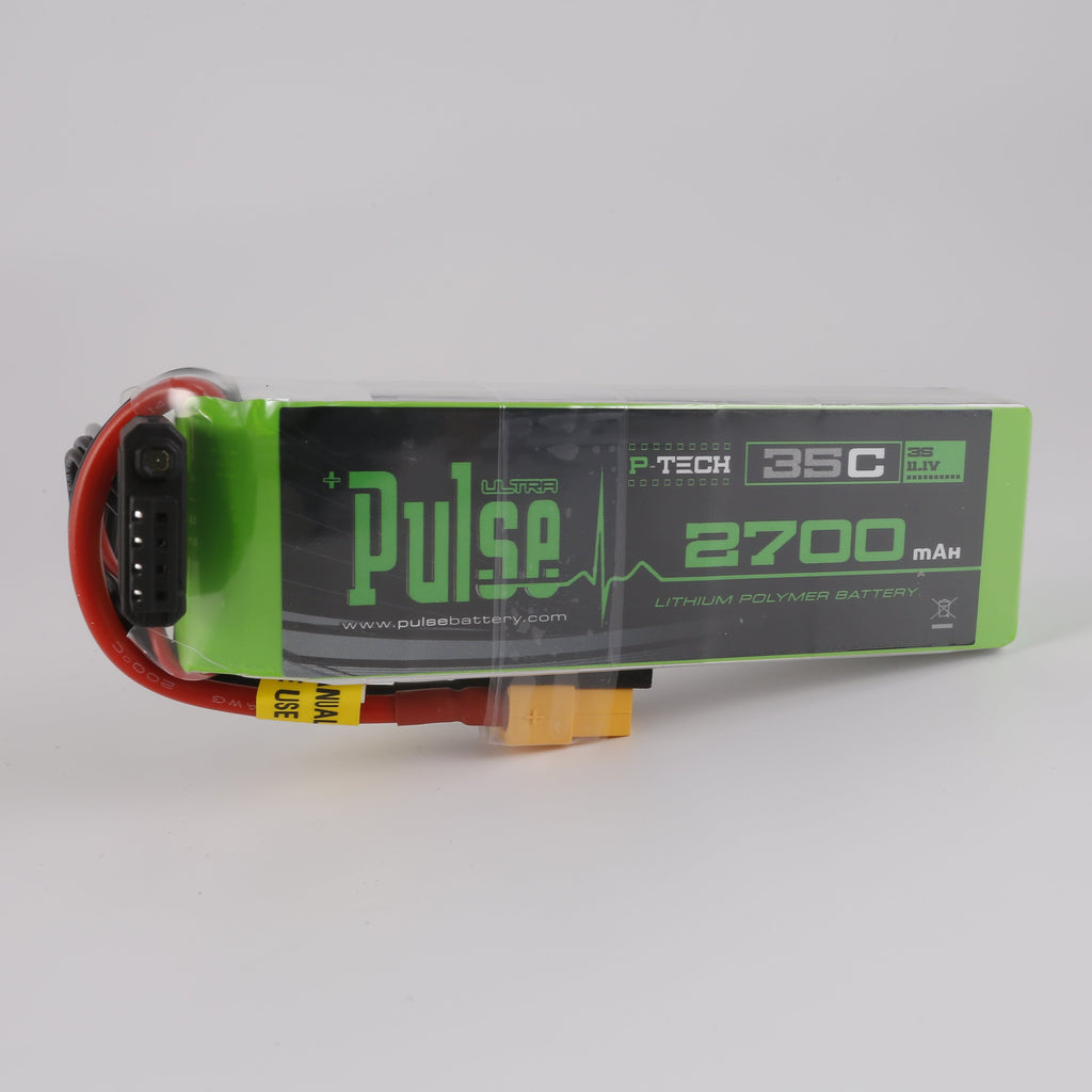 Pulse 2700mah 35C 11.1V 3S P-Tech Lipo Battery - XT60 Connector