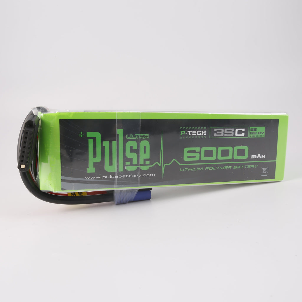 PULSE 6000mah 35C 22.2V 6S P-Tech LiPo Battery - EC5 Connector
