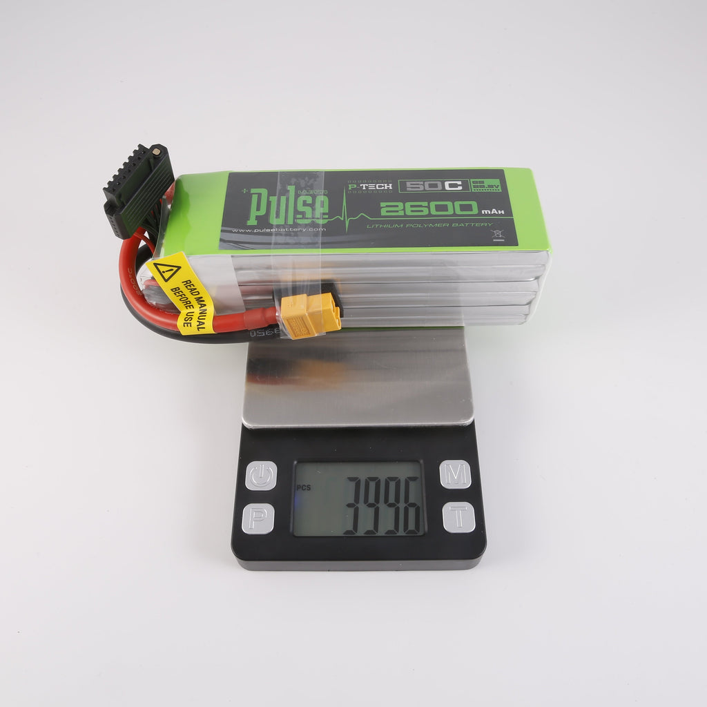 PULSE 2600mah 50C 22.2V 6S P-Tech LiPo Battery - XT60 Connector