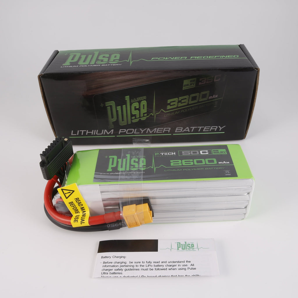 PULSE 2600mah 50C 22.2V 6S P-Tech LiPo Battery - XT60 Connector