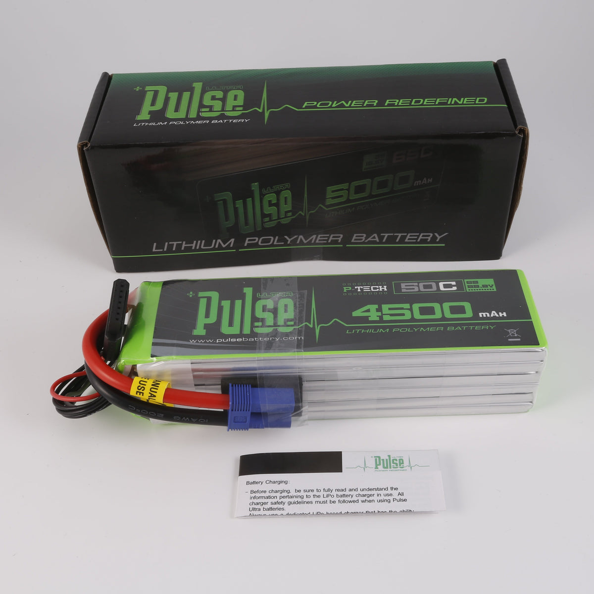 PULSE 4500mah 50C 22.2V 6S P-Tech LiPo Battery - EC5 Connector – Pulse ...