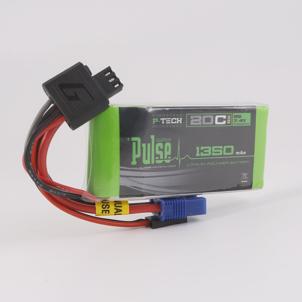 PULSE 2S 1350mAh 20C 7.4V RX P-Tech LiPo Battery – Pulse Battery