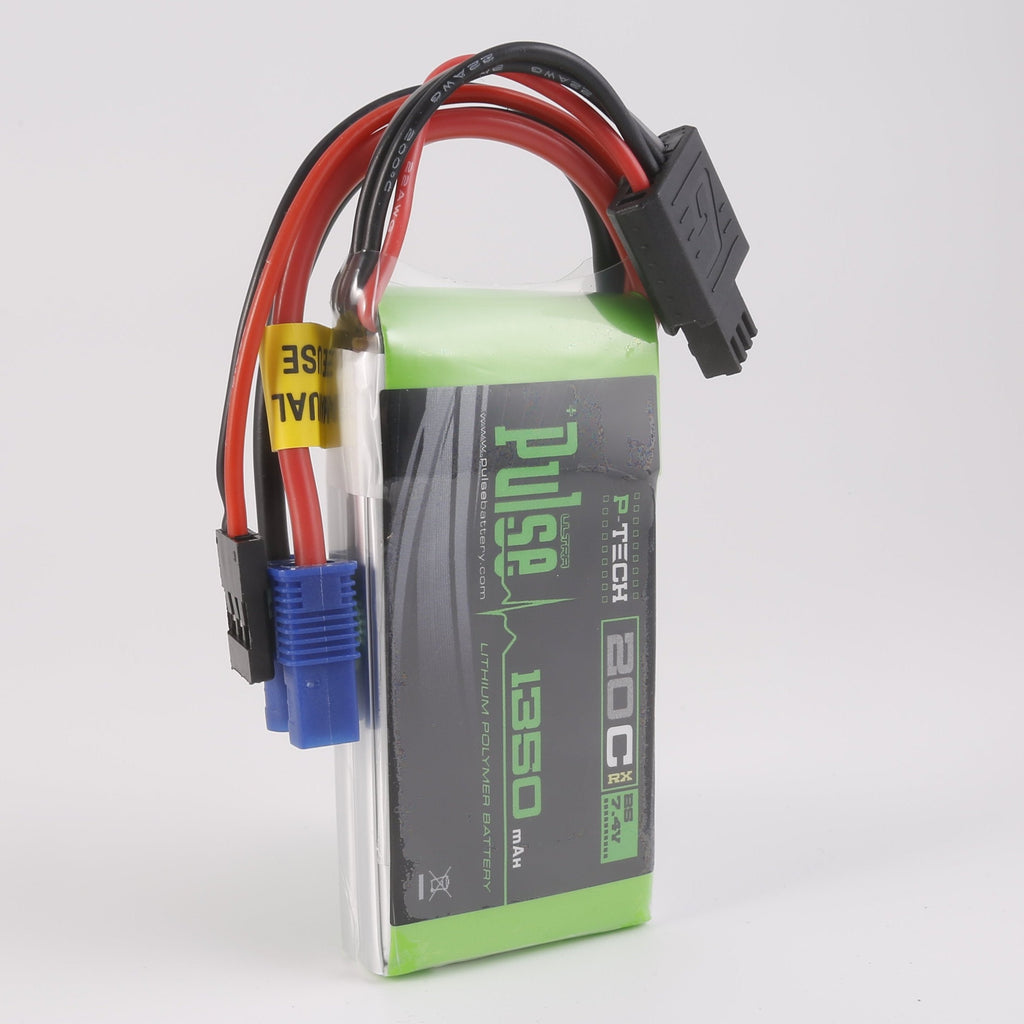 PULSE 2S 1350mAh 20C 7.4V RX P-Tech LiPo Battery