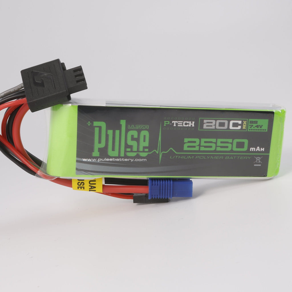 PULSE 2S 2550mAh 20C 7.4V RX P-Tech LiPo Battery – Pulse Battery