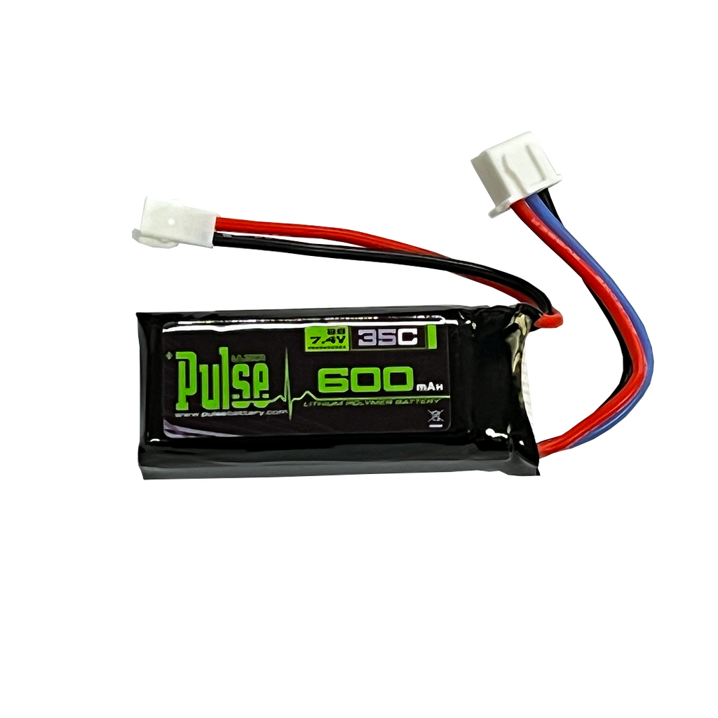 Pulse 600mah 2S 7.4V 35C LiPo Battery - ph2.0 Connector