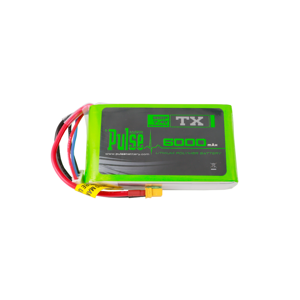 Pulse 6000mAh Transmitter 2S 7.4V LiPo Battery For Radio Master Boxer