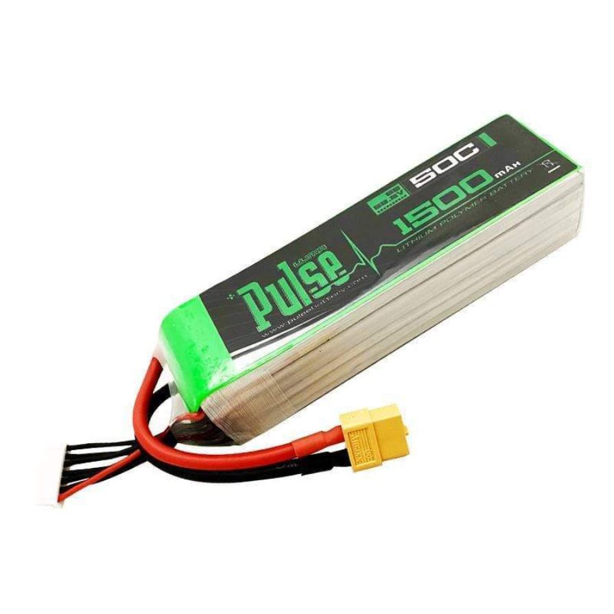 Pulse 1500mah 50C 22.2V 6S Lipo Battery - XT60 Connector