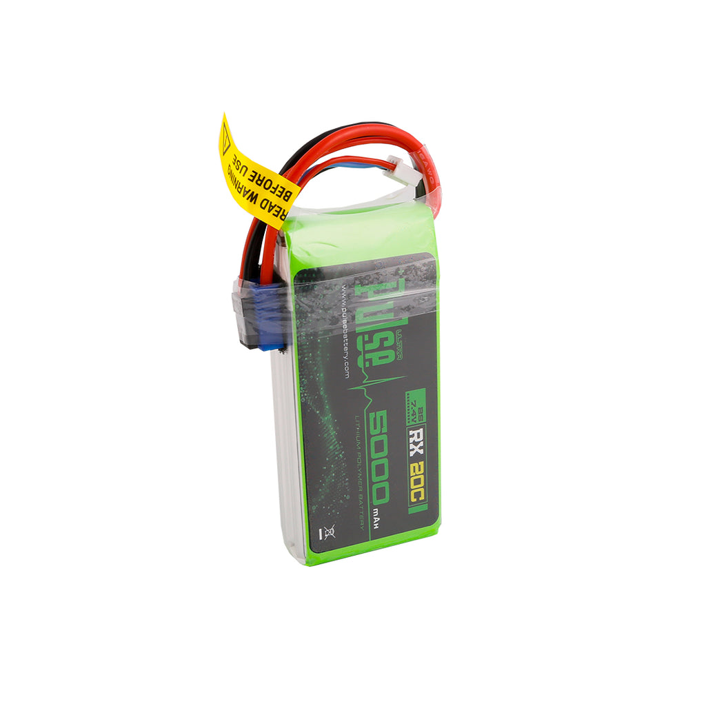 PULSE 2S 5000mah 20C 7.4V RX LiPo Battery – Pulse Battery