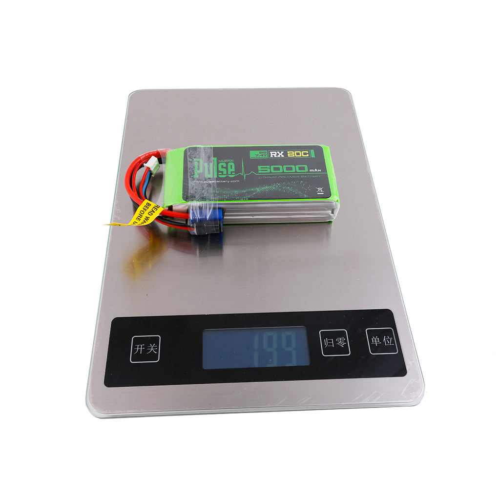 PULSE 2S 5000mah 20C 7.4V RX LiPo Battery