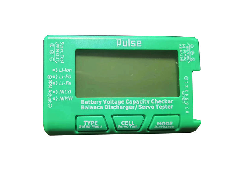 Pulse CellMeter 8 Green - Lipo Battery Checker & Servo Tester - HeliDirect