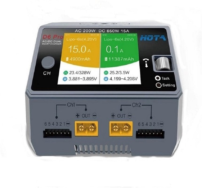 HOTA D6 Pro Wireless AC/DC Charger - HeliDirect
