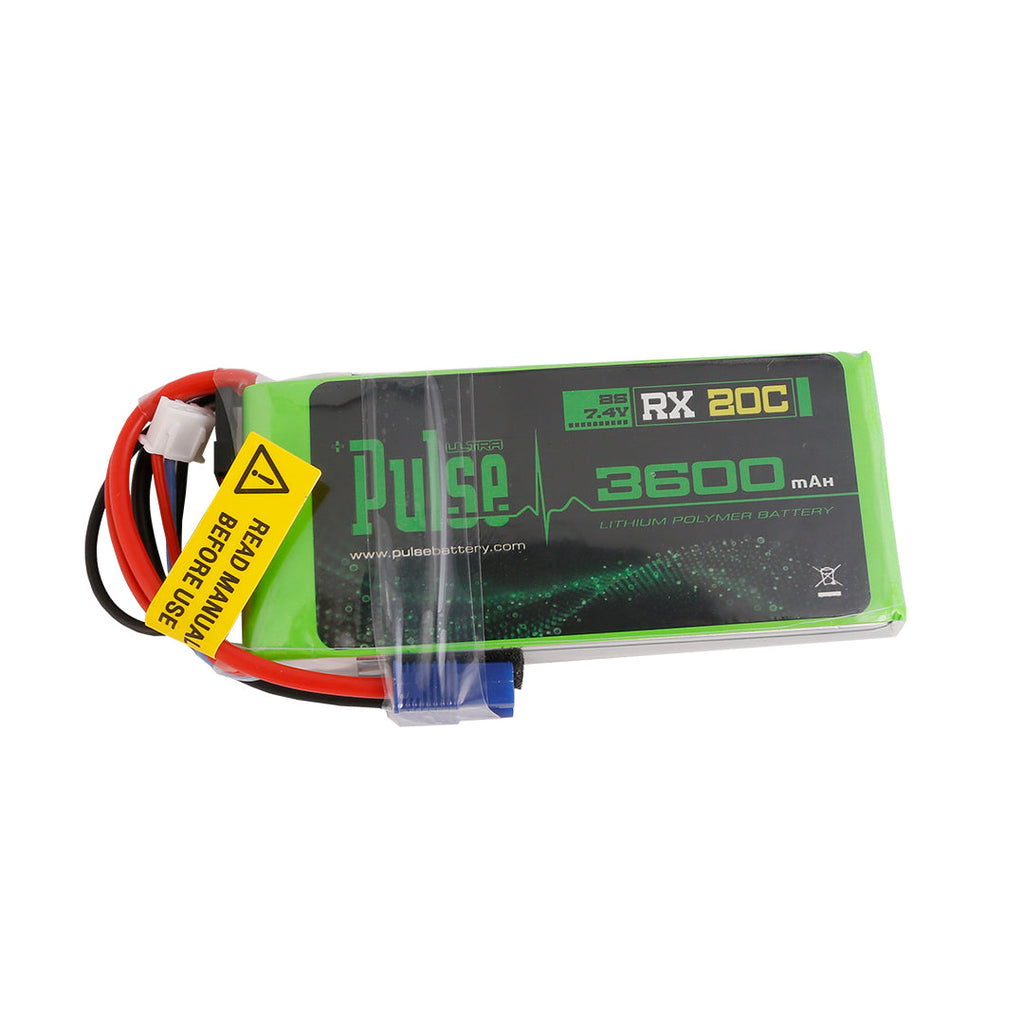 PULSE 2S 3600mAh 20C 7.4V RX Lipo Battery – Pulse Battery