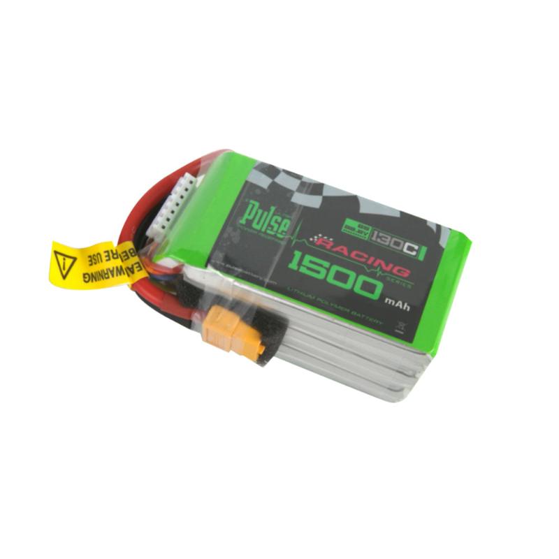 PULSE 1500mAh 130C 22.2V 6S LiPo Battery - XT60 Connector – Pulse