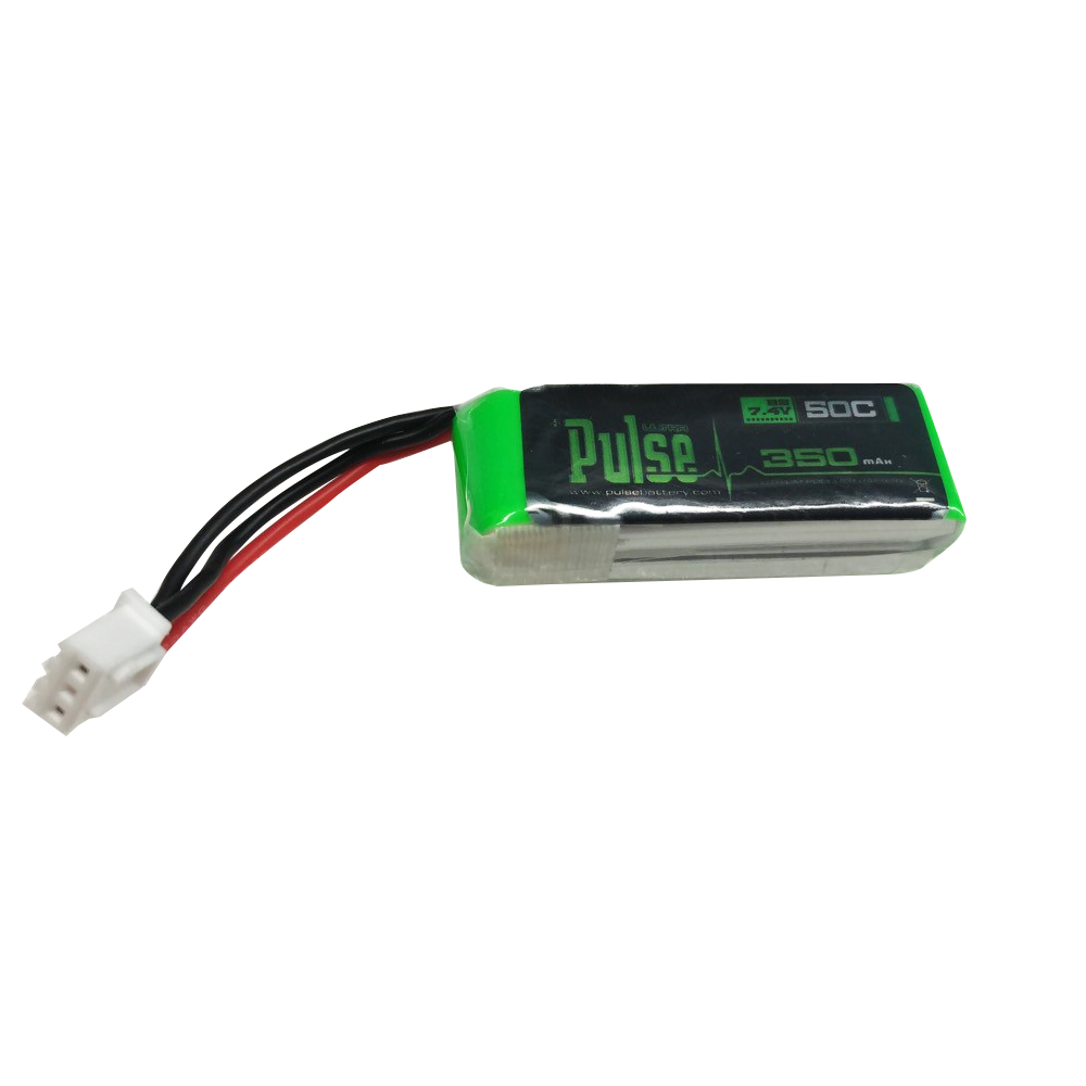 PULSE 350mah 2S 7.4V 50C LiPo Battery - XHR Connector - HeliDirect