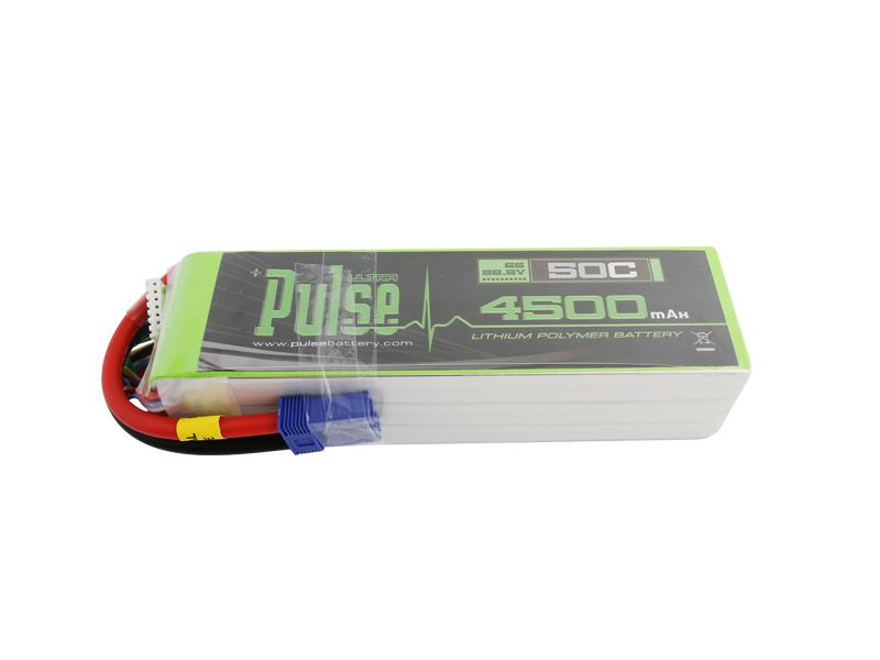 PULSE 4500mah 50C 22.2V 6S LiPo Battery - EC5 Connector