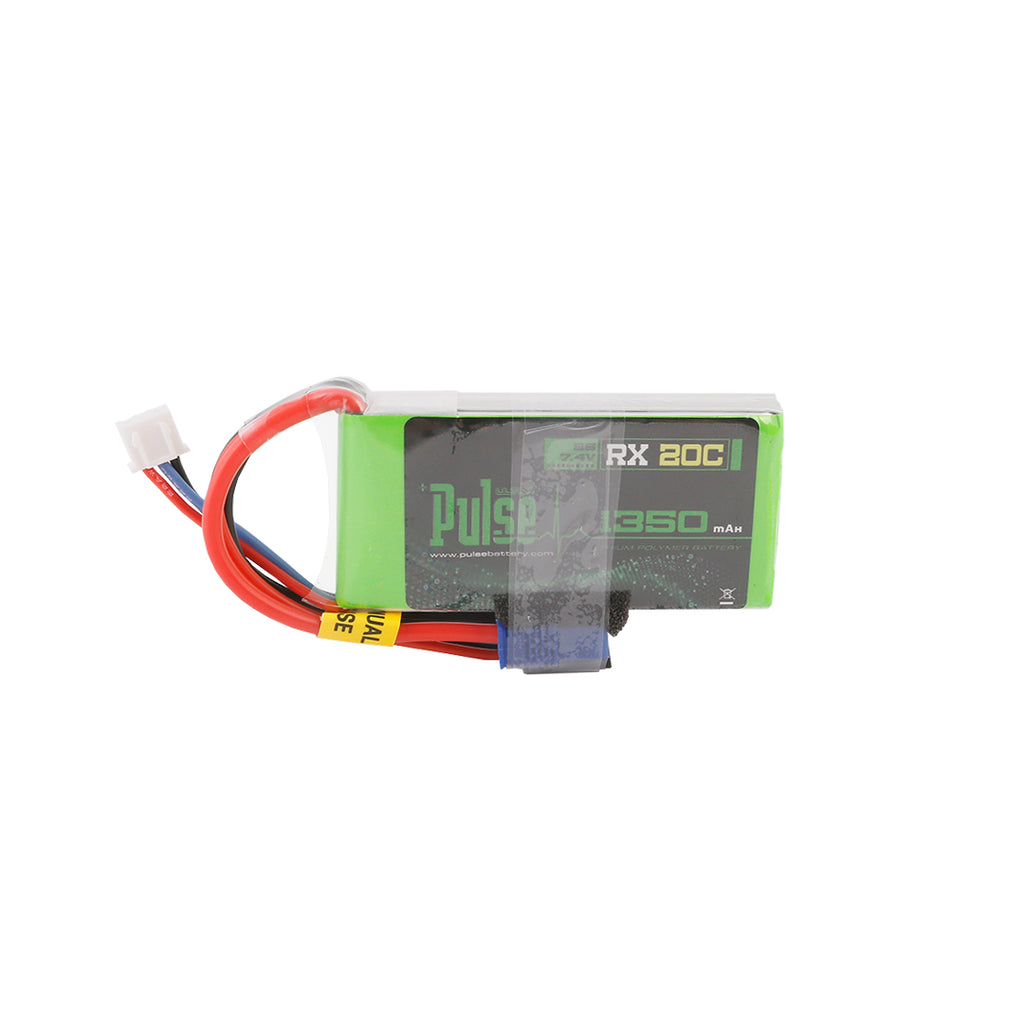 PULSE 2S 1350mAh 20C 7.4V RX LiPo Battery