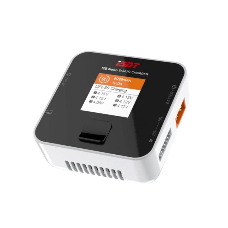 ISDT Q6 Nano BattGo 200W 8A Lipo Battery Charger - White - HeliDirect