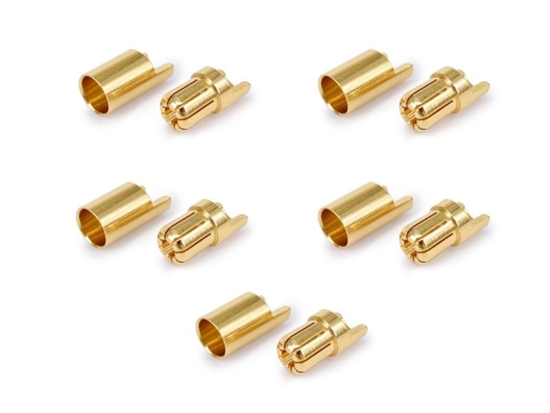 6.0mm Gold Plated Connector Male & Female (5 Sets) - HeliDirect