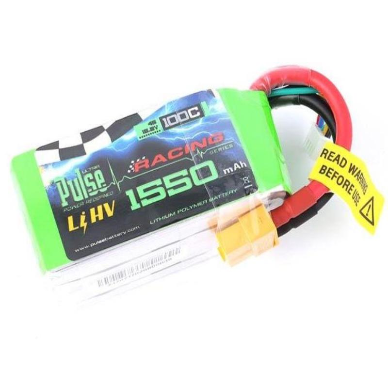 PULSE 1550mAh 100C LiHV 15.2V 4S Lipo Battery - XT60 Connector