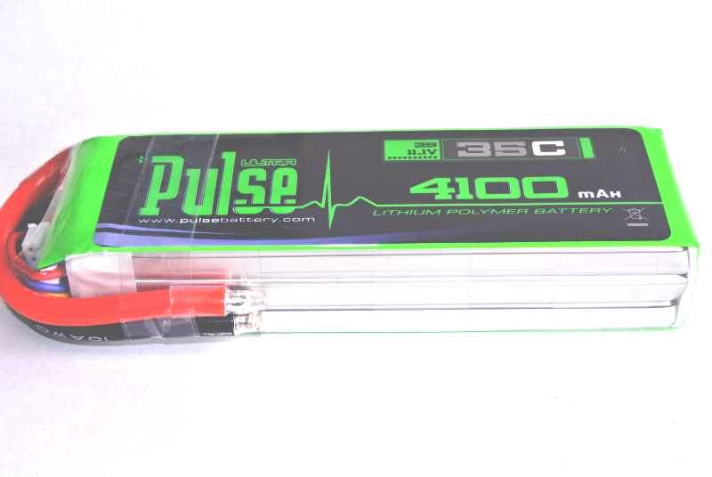 PULSE 4100mah 35C 11.1V 3S LiPo Battery - No Connector