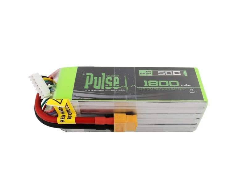 PULSE 1800mah 50C 22.2V 6S LiPo Battery - XT60 Connector - HeliDirect