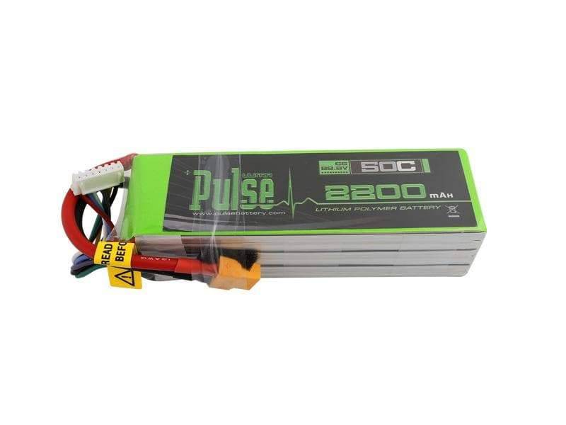 PULSE 2200mah 50C 22.2V 6S LiPo Battery - XT60 Connector - HeliDirect