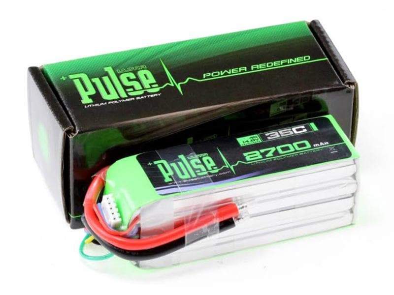 PULSE 2700mah 4S 14.8V 35C LiPo Battery - XT60 Connector - HeliDirect