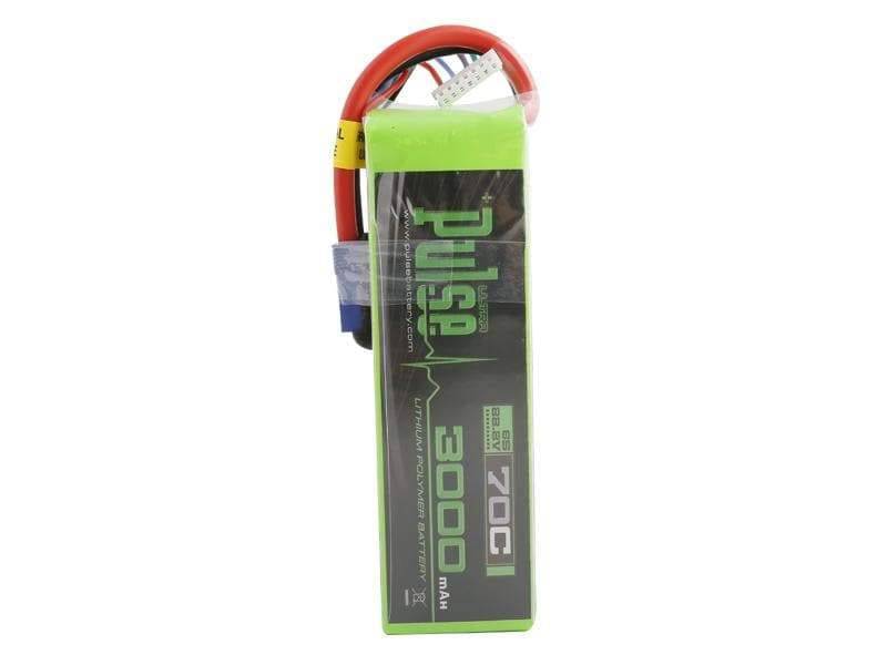 PULSE 3000mah 70C 22.2V 6S LiPo Battery - EC5 Connector - HeliDirect