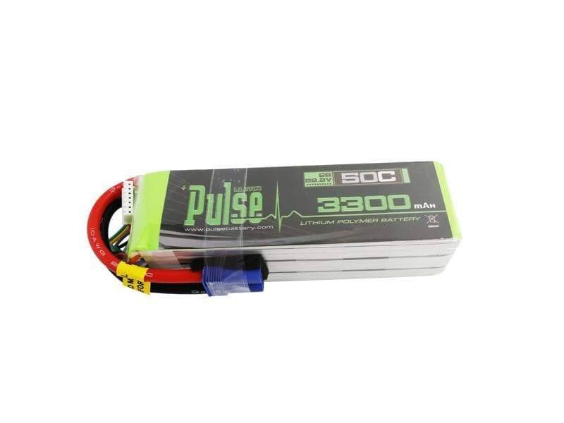 PULSE 3300mAh 50C 22.2V 6S LiPo Battery - EC5 Connector - HeliDirect