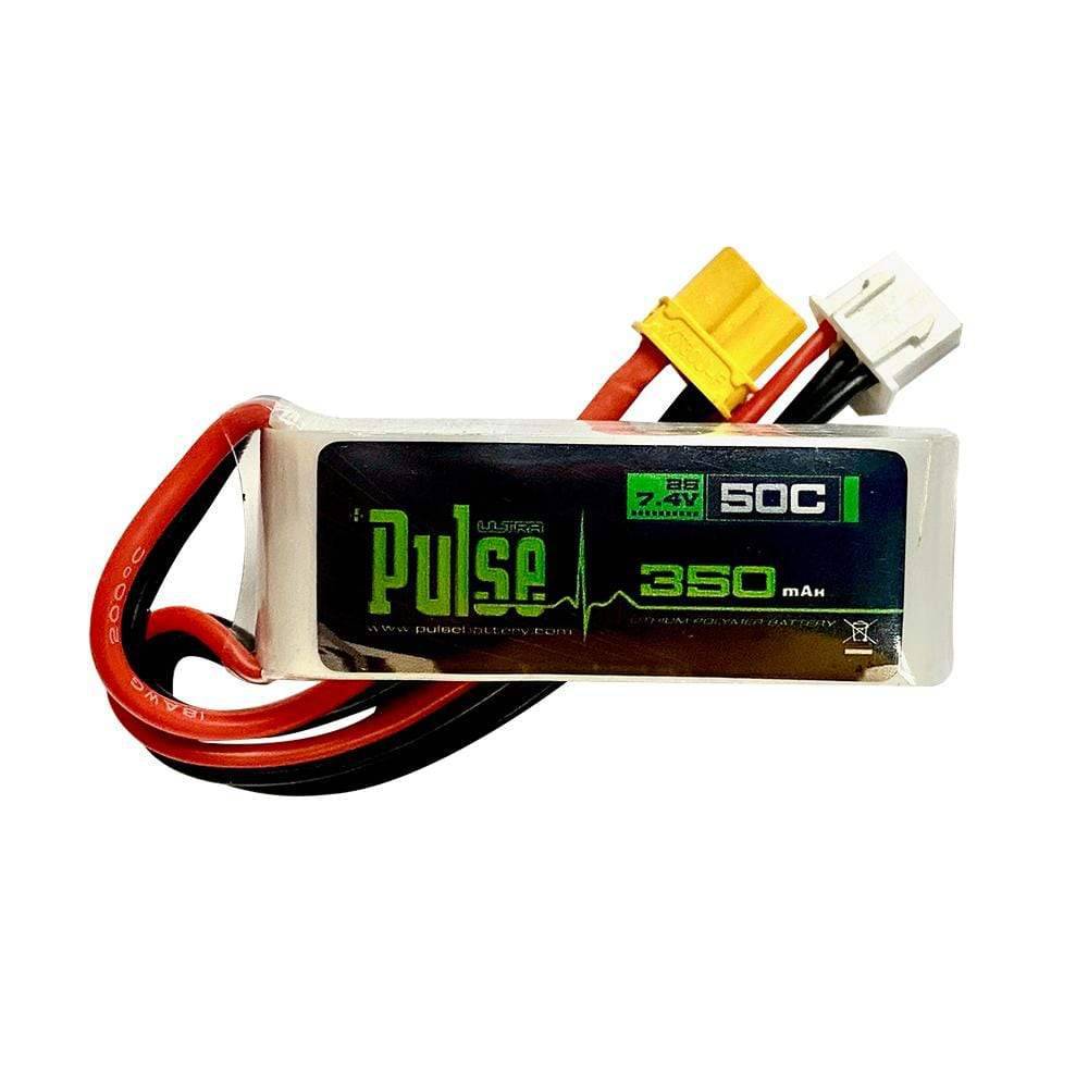 PULSE 350mah 2S 7.4V 50C LiPo Battery - XT30 Connector (OMP M1) - HeliDirect