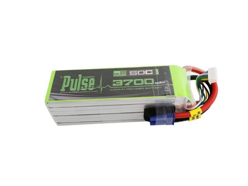 PULSE 3700mAh 50C 22.2V 6S LiPo Battery - EC5 Connector - HeliDirect
