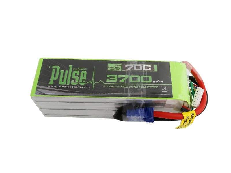 PULSE 3700mah 70C 22.2V 6S LiPo Battery - EC5 Connector - HeliDirect