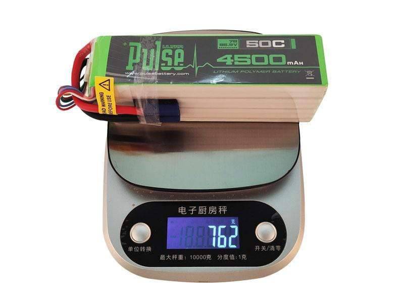 Pulse 4500mah 50C 25.9V 7S Lipo Battery - EC5 Connector - HeliDirect