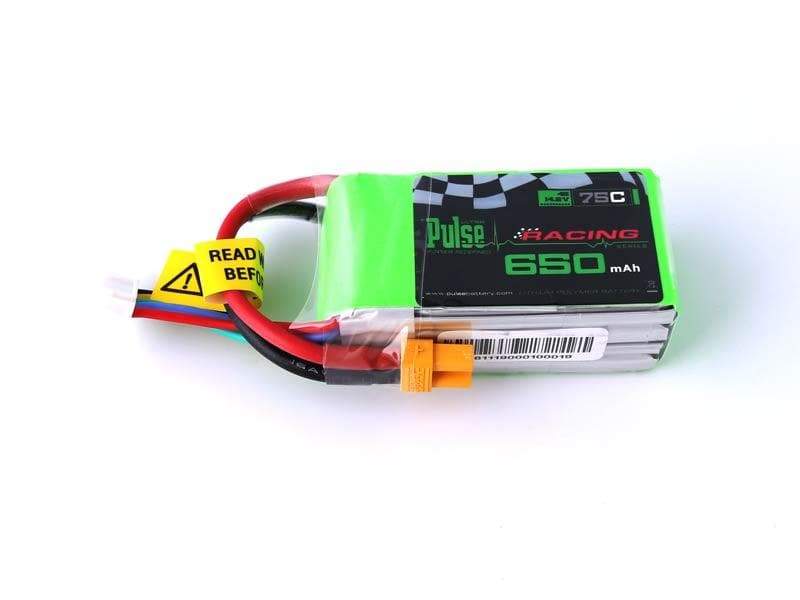 PULSE 650mAh 75C 14.8V 4S LiPo Battery - XT30 Connector - HeliDirect